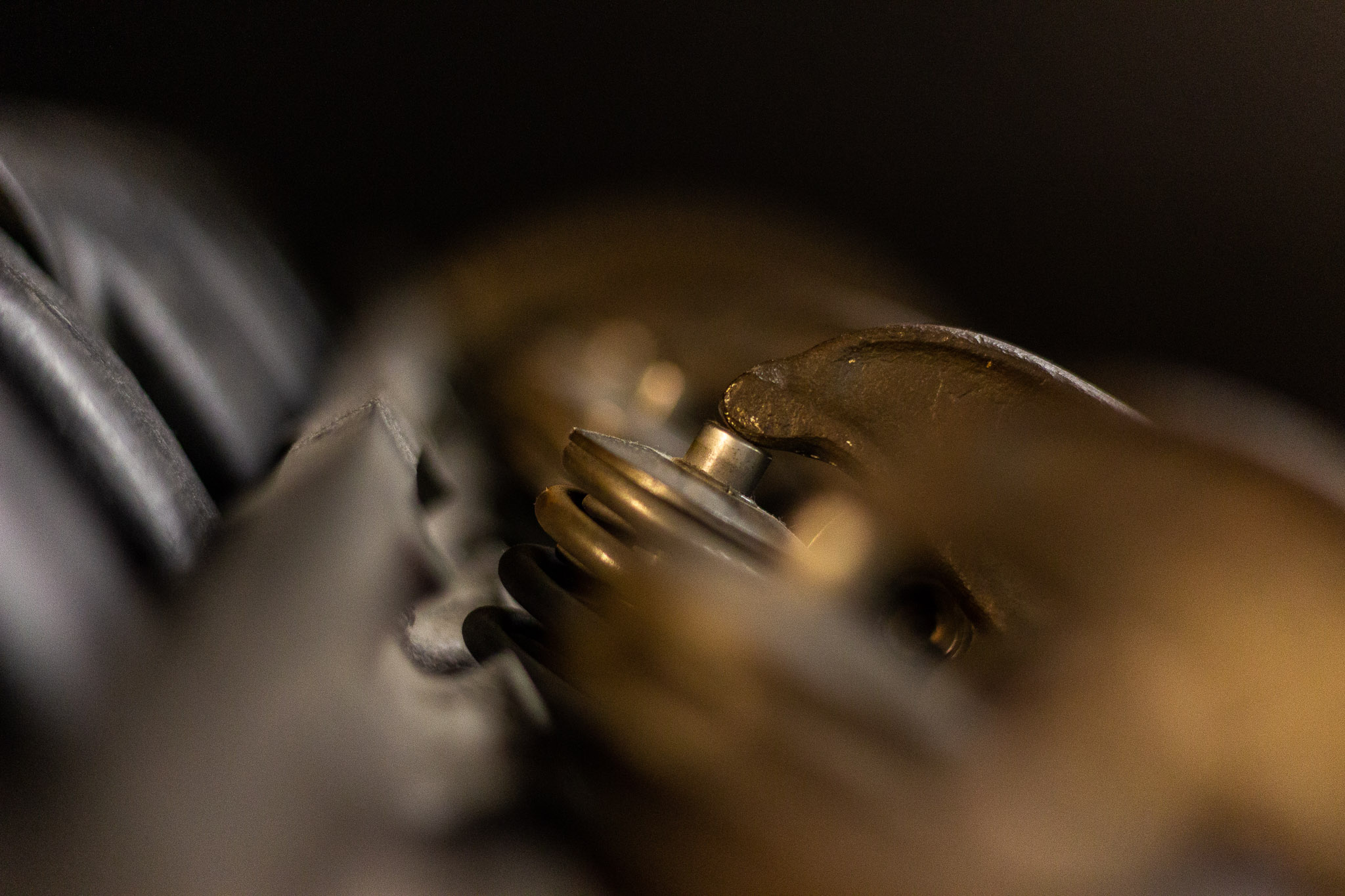 Part of a tank mechanism, taken at The Tank Museum, Bovington Camp