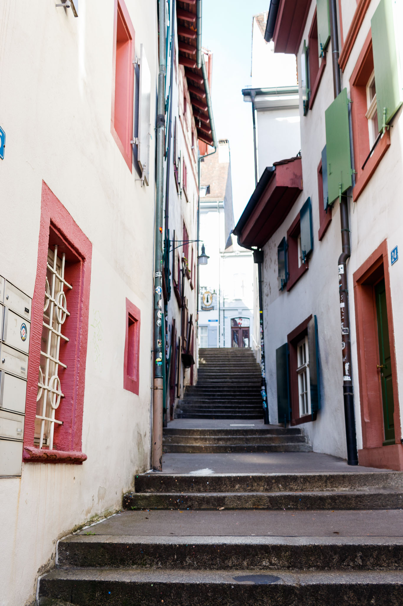 Street stairs in Basel